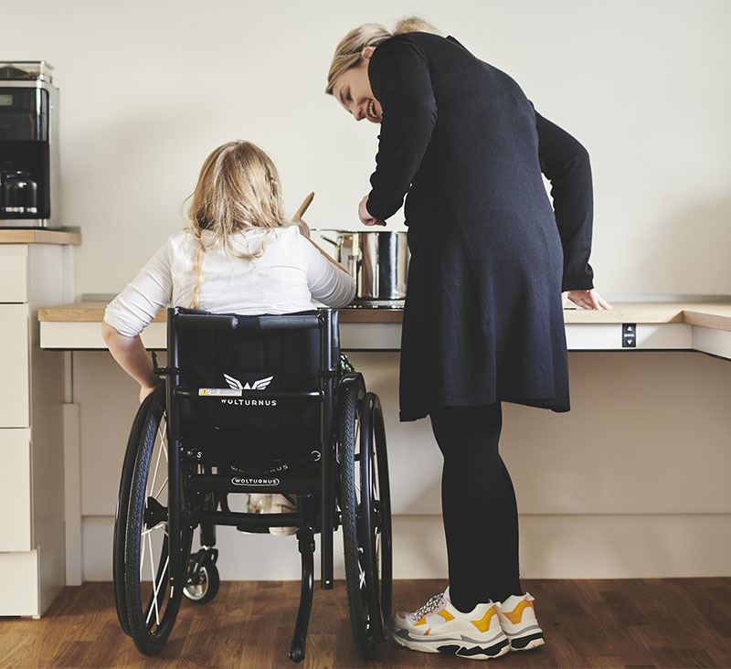 wheelchair accessible table