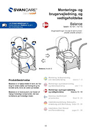 Brugervejledning - Svan Balance Toiletstøtte SE og GB version