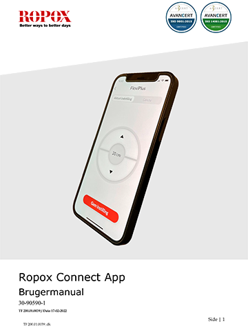Ropox brugervejledning - Ropox Connect App