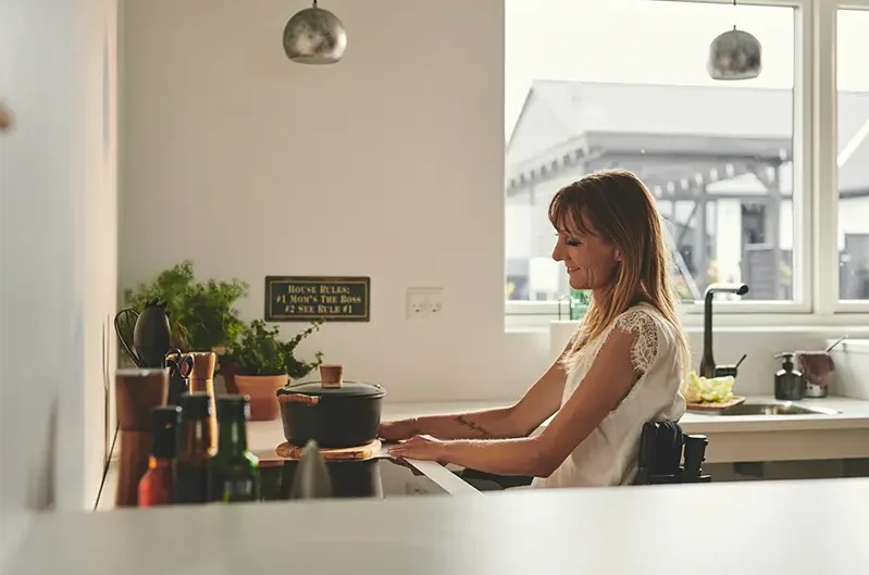 accessible kitchen for wheelchair users