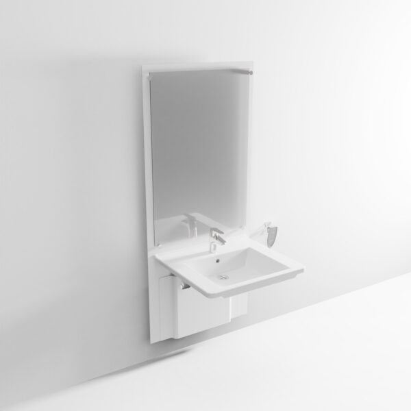 SlimLine - Elektrisk Justerbar Håndvask med spejl - Image 4